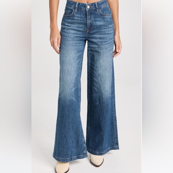 Triarchy Wide Leg High Rise Jeans - Picture 1 of 13